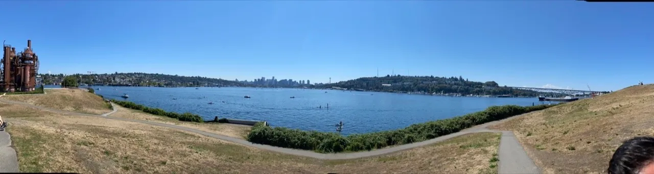 Seattle and Mount Rainier, August 25, 2022