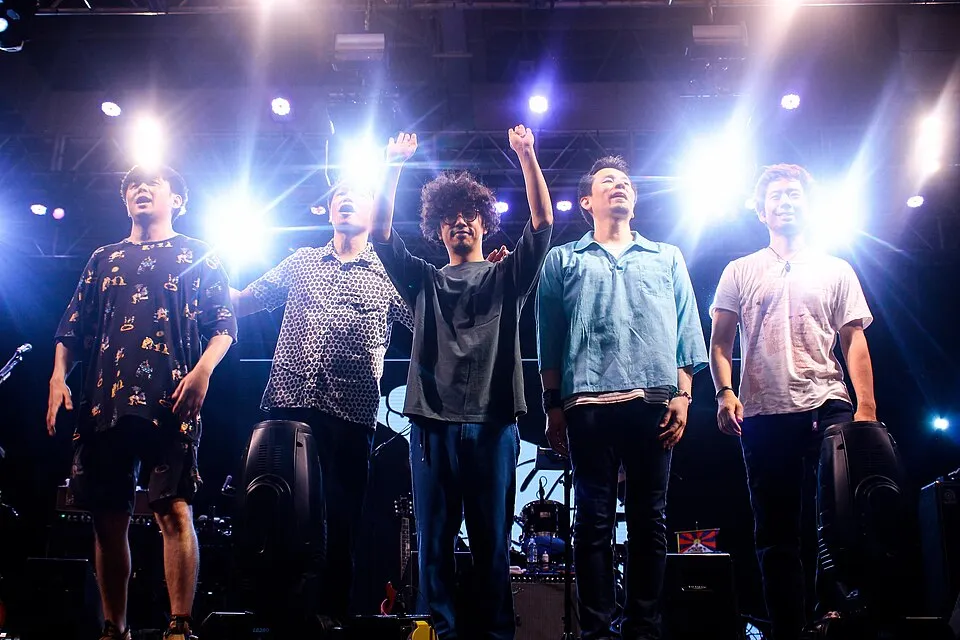 The band Asian Kung-Fu Generation, who performed the Erased opening, live in 2017.