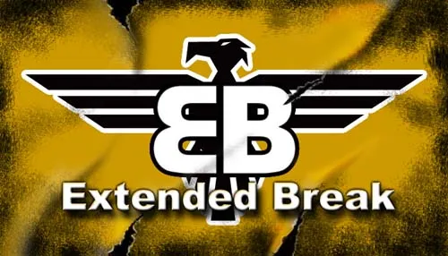 The Extended Break clan logo: a black eagle with an EB monogram on a gold field, the words Extended Break beneath it