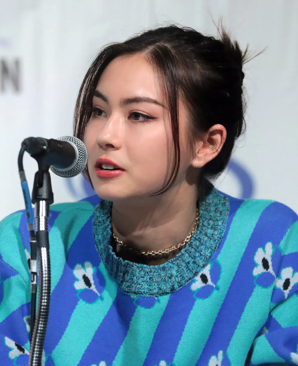 Lauren Tsai, the illustrator from the Aloha State cast, at a convention panel years later.