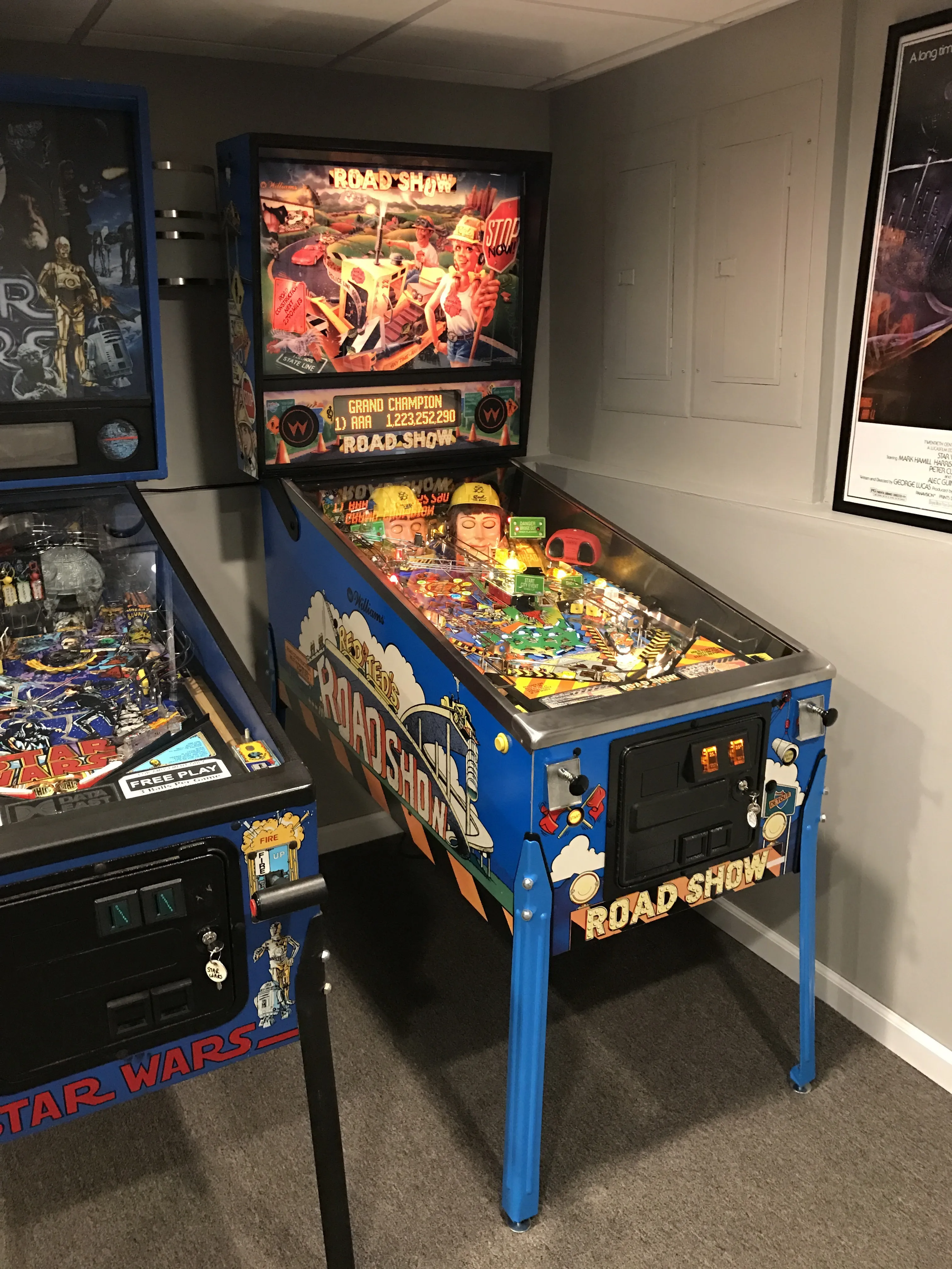 Road Show in the finished basement