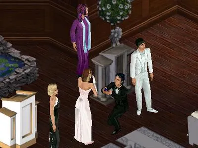 Our Sims Online wedding: Maury and Sarasim