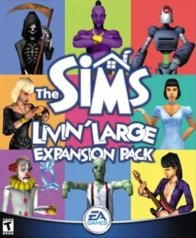 Box cover art for The Sims: Livin' Large